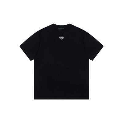 프라다 남성 라운드 반팔티 - Prada Mens Round Tshirt - prc7128x