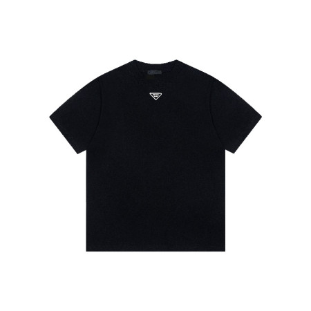 프라다 남성 라운드 반팔티 - Prada Mens Round Tshirt - prc7128x