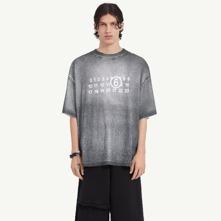 메종 마르지엘라 남성 라운드 반팔 티셔츠 - Maison Margiela Mens Round Tshirt - mac7143x