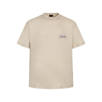 발렌시아가 남성 라운드 반팔 티셔츠 - Balenciaga Mens Round Tshirt - bac7144x