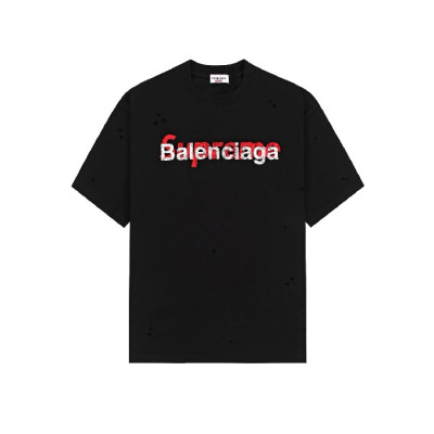 발렌시아가 남성 라운드 반팔 티셔츠 - Balenciaga Mens Round Tshirt - bac7155x