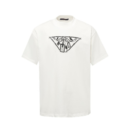 루이비통 남성 라운드 반팔티 - Louis vuitton Mens Round Tshirt - lvc7176x