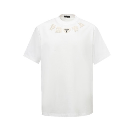 프라다 남성 라운드 반팔티 - Prada Mens Round Tshirt - prc7182x