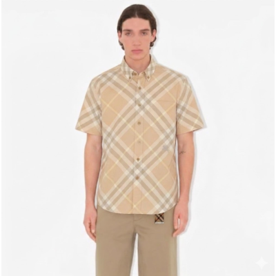 버버리 남성 클래식 반팔 셔츠 - Burberry Mens Dress Shirts - buc7184x