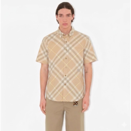 버버리 남성 클래식 반팔 셔츠 - Burberry Mens Dress Shirts - buc7184x