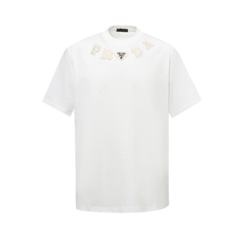 프라다 남성 라운드 반팔티 - Prada Mens Round Tshirt - prc7182x