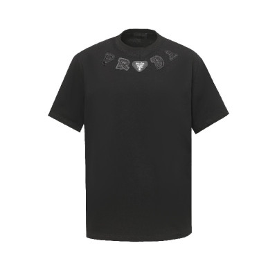 프라다 남성 라운드 반팔티 - Prada Mens Round Tshirt - prc7183x
