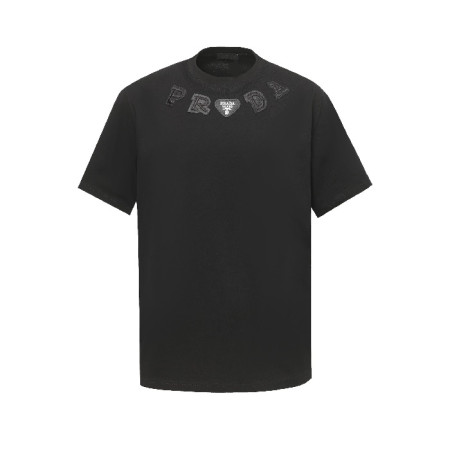 프라다 남성 라운드 반팔티 - Prada Mens Round Tshirt - prc7183x