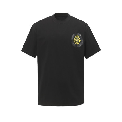 크롬하츠 남성 라운드 반팔티 - Chrom Hearts Mens Round Tshirt - chc7194x