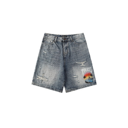 발렌시아가 남성 데님 쇼츠 - Balenciaga Mens Denim Shorts - bac7204x