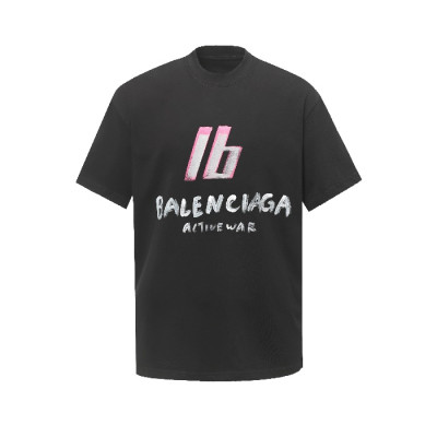 발렌시아가 남성 라운드 반팔 티셔츠 - Balenciaga Mens Round Tshirt - bac7207x
