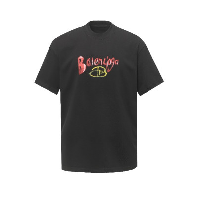 발렌시아가 남성 라운드 반팔 티셔츠 - Balenciaga Mens Round Tshirt - bac7210x