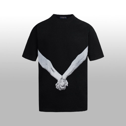 루이비통 남성 라운드 반팔티 - Louis vuitton Mens Round Tshirt - lvc7215x