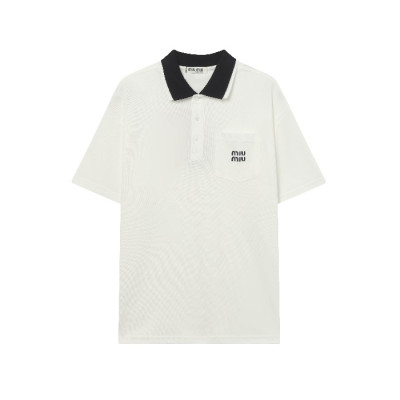 미우미우 남성 폴로 반팔 티셔츠 - Miumiu Mens Polo Tshirt - mic7217x