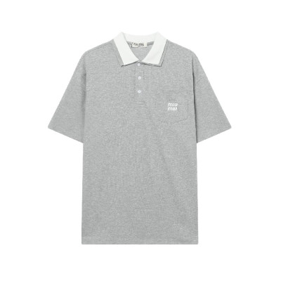 미우미우 남성 폴로 반팔 티셔츠 - Miumiu Mens Polo Tshirt - mic7218x