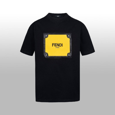 펜디 남성 라운드 반팔 티셔츠 - Fendi Mens Round Tshirt - fec7226x