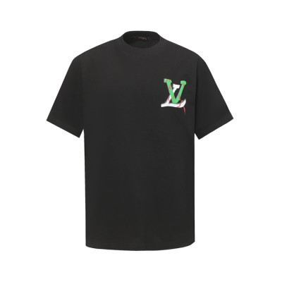 루이비통 남성 라운드 반팔 티셔츠 - Louis vuitton Mens Round Tshirt - lvc7238x
