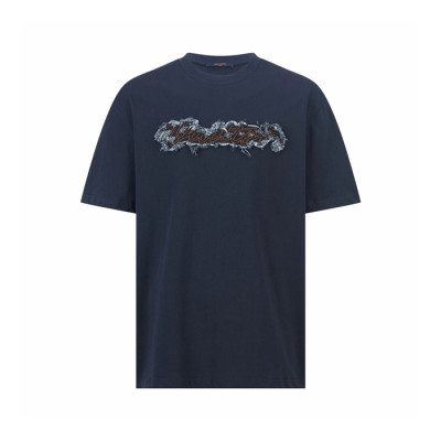 루이비통 남성 라운드 반팔 티셔츠 - Louis vuitton Mens Round Tshirt - lvc7241x