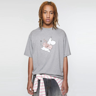 아크네 남성 크루넥 반팔티 - Acne Mens Round Tshirt - anc7245x