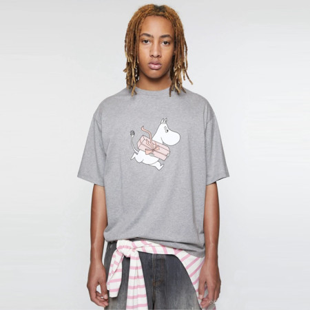 아크네 남성 크루넥 반팔티 - Acne Mens Round Tshirt - anc7245x