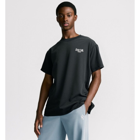 디올 남성 라운드 반팔 티셔츠 - Dior Mens Round Tshirt - dic7247x