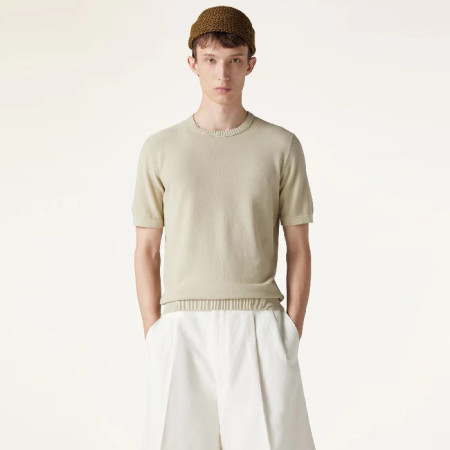 로로피아나 남성 라운드 반팔티 - Loro Piana Mens Round Tshirt - lpc7264x