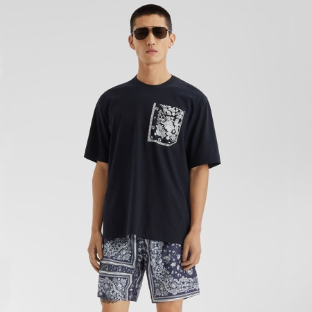 펜디 남성 라운드 반팔 티셔츠 - Fendi Mens Round Tshirt - fec7268x