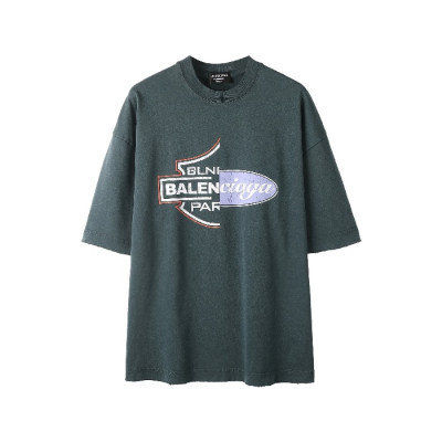 발렌시아가 남성 라운드 반팔 티셔츠 - Balenciaga Mens Round Tshirt - bac7280x
