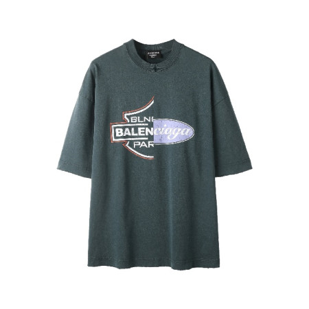 발렌시아가 남성 라운드 반팔 티셔츠 - Balenciaga Mens Round Tshirt - bac7280x