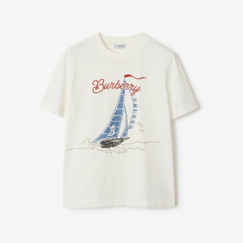 버버리 여성 반팔 티셔츠 - Burberry Womens Round Tshirt - buc7304x