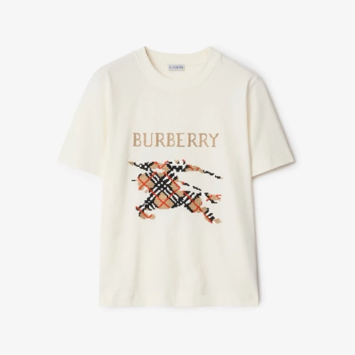 버버리 여성 반팔 티셔츠 - Burberry Womens Round Tshirt - buc7307x
