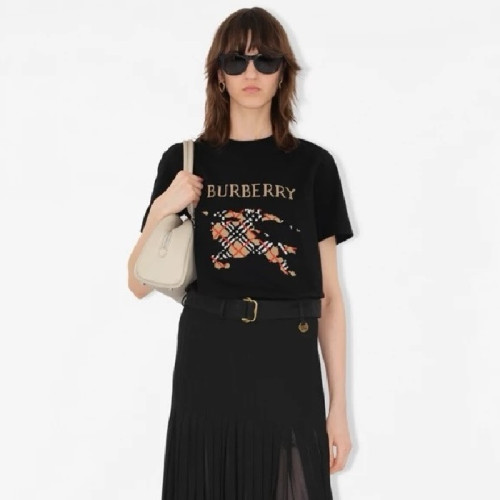 버버리 여성 반팔 티셔츠 - Burberry Womens Round Tshirt - buc7308x