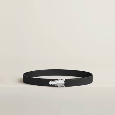 에르메스 남성 데스트리에 버클 리버서블 벨트 - Hermes Mens Destrier Buckle Reversible Belt - bel243x