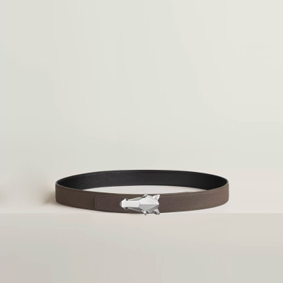 에르메스 남성 데스트리에 버클 리버서블 벨트 - Hermes Mens Destrier Buckle Reversible Belt - bel244x