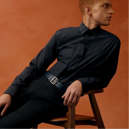 에르메스 남성 하프 코드 버클 리버서블 벨트 - Hermes Mens Half Cod Buckle Reversible Belt - bel248x