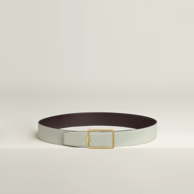 에르메스 남성 튜브 H 버클 리버서블 벨트 - Hermes Mens Tube H Buckle Reversible Belt - bel254x