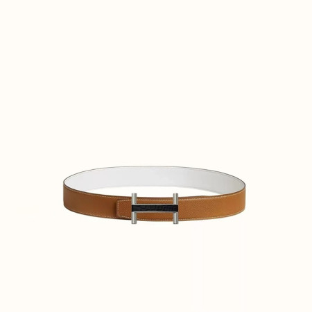에르메스 남성 브릿지 버클 리버서블 벨트 - Hermes Mens Brigde Buckle Reversible Belt - bel324x