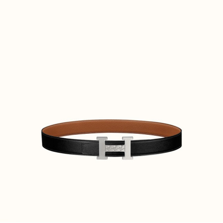 에르메스 남성 H Gourmette 버클 리버서블 벨트 - Hermes Mens H Gourmette Buckle Reversible Belt - bel340x