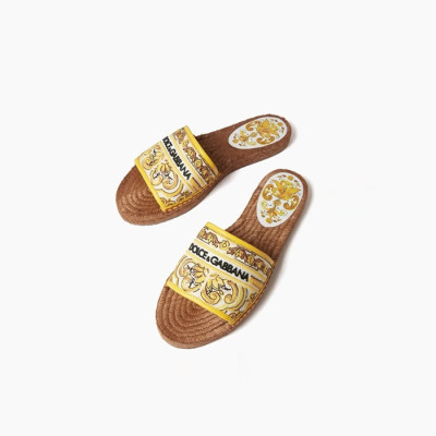 돌체앤가바나 여성 비치 슬라이더 샌들 - Dolce&Gabbana Womens Beach Slider Sandals - dos6113x