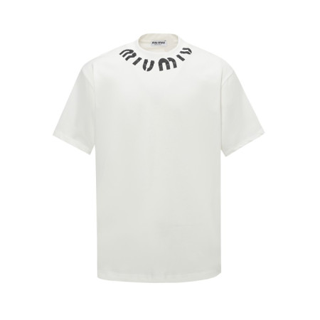 미우미우 남성 라운드 반팔 티셔츠 - Miumiu Mens Round Tshirt - mic7363x