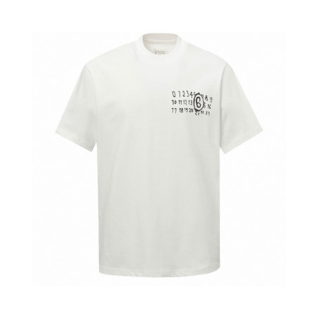 메종 마르지엘라 남성 라운드 반팔 티셔츠 - Maison Margiela Mens Round Tshirt - mac7376x