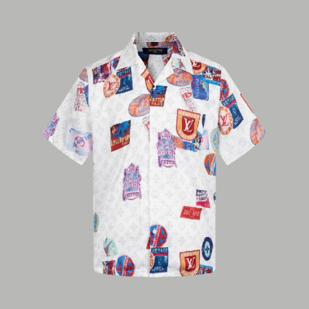 루이비통 남성 반팔 셔츠 - Louis vuitton Mens Polo Shirts - lvc7387x