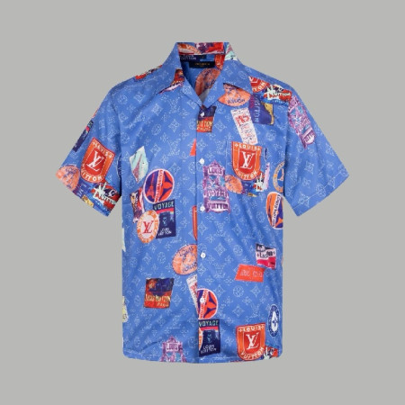 루이비통 남성 반팔 셔츠 - Louis vuitton Mens Polo Shirts - lvc7389x