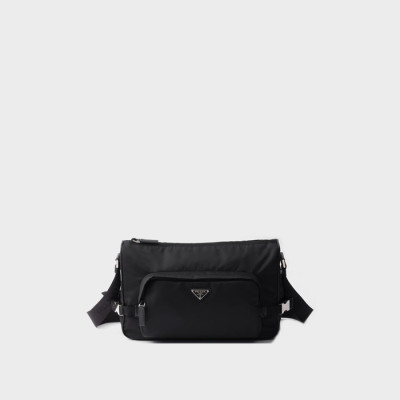 프라다 남성 라지 리나일론 가죽 숄더백 2VH191 - Prada Mens Large Re-Nylon Saffiano Leather Shoulder Bag- prb5912x
