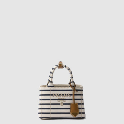 프라다 여성 스트라이프 코튼 캔버스 미니백 1BA038 - Prada Womens Striped Cotton Canvas Mini Bag - prb5952x