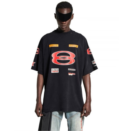 발렌시아가 남성 라운드 반팔 티셔츠 - Balenciaga Mens Round Tshirt - bac7458x