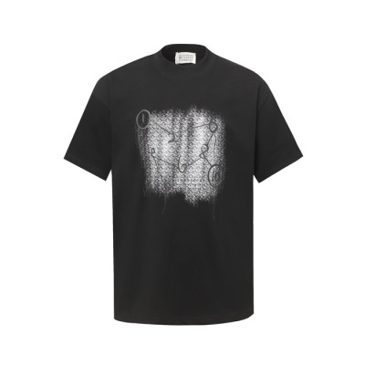 메종 마르지엘라 남성 라운드 반팔 티셔츠 - Maison Margiela Mens Round Tshirt - mac7487x