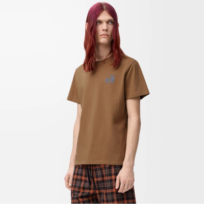 로에베 남성 라운드 반팔티 - Loewe Mens Round Tshirt - loc7493x