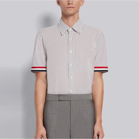톰브라운 남성 클래식 반팔 셔츠 - Thom Browne Mens Dress Shirts - thc7537x