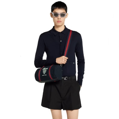 구찌 남성 스몰 프린트 캔버스 더플백 - Gucci Mens Small Print Canvas Duffle Bag - gub5983x